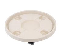 Lurrose Support Pot de Fleurs Mobile Plastique Épais avec roulettes pour Plantes Volumineuses Plateau Rond Résistant et Bac à Eau et Support de Vase Chariot Pratique pour Intérieur et