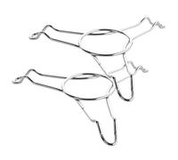 Lurrose Support pour Autocuiseur Triangulaire en Acier Inoxydable Lot de 2 Grille de Cuisson Vapeur Stable et Surélevée Accessoire la Cuisine pour Cuisson Saine des Aliments la Vapeur