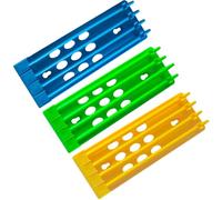 Lurrose Support pour Bagues de Pattes de Pigeon Voyageur, Râtelier à Anneaux en Plastique Solide, Lot de 3 Pièces Multicolores pour Tri et Rangement, Accessoire Pratique pour Élevage