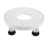 Lurrose Support Réglable pour Climatiseur et Électroménagers Pied Élévateur Stable Base pour Mini Réfrigérateur Lave Linge et Chauffe Eau Design Élégant Blanc