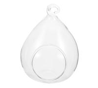 Lurrose Suspension Verre Transparent pour Plantes Aériennes Vase Décoratif Forme de Globe Support Suspendu pour Plantes Soliflore Design pour Décoration Intérieure Pot Suspendu Polyvalent