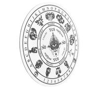 Lurrose Table de Divination en Acrylique Noir Gravure Complexe, Décoration Polyvalente pour Contemplation et Conseils Spirituels la Maison