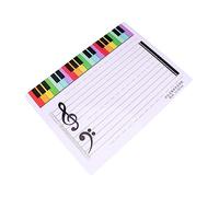 Lurrose Tableau Blanc Inscriptible Personnel De Musique Petit Format, Effaçable Réinscriptible En Plastique, Accessoire Pédagogique Pour Cours Et Apprentissage Musical