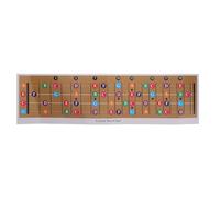 Lurrose Tableau de Notes du Manche du Ukulélé en Papier Pvc Solide pour Débutants et Passionnés Diagramme Complet des Gammes et Autocollants Pratiques