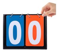Lurrose Tableau de Score Numérique Double Face pour Basketball Affichage Clair, Bords Lisses en PVC, pour Compétitions et Activités Sportives