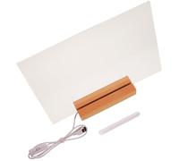 Lurrose Tableau Mémo de Bureau en Acrylique Transparent, Grand Format, Tableau Blanc Effaçable à Sec, pour Bureau et Maison, Panneau D'affichage Pratique et Réutilisable