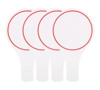 Lurrose Tableaux de Score Effaçables à Sec 4 Pcs 15×25 Cm Planche Vierge pour Juges Panneau D’affichage pour Vote et Quiz Bureau Scolaire