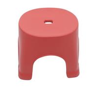 Lurrose Tabouret Antidérapant Plastique Petit Marchepied Orange, Tabouret Robuste Multifonction pour Adultes, Usage Maison Salle de Bain la Cuisine, Léger Transportable Pratique