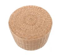 Lurrose Tabouret de Jardin Marron pour Garçon et Filles Léger et Facile à Déplacer, Petit Marchepied Tressé Adorable pour Changer Chaussures en Extérieur