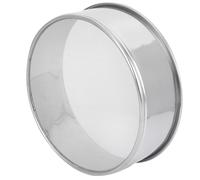 Lurrose Tamis Rond en Acier Inoxydable Outil de Jardinage Robuste et Facile à Utiliser Maille Uniforme 40 Mailles pour Tamiser la Terre Sol la Maison