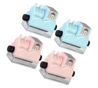 Lurrose Tampons Mathématiques 4 Pièces pour Apprentissage, Rouleaux Adorables en Plastique Ergonomique et Résistant, Accessoires Scolaires pour Étudiants