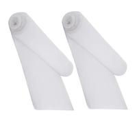 Lurrose Tapis de Neige Artificielle Épais 2 Pcs Couverture de Neige Lumineuse Blanche Décor Hivernal pour Noël Décoration de Village et Cheminée Enneigée à Découper pour Création DIY