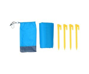 Lurrose Tapis de Pique-niques Bleu 2, 1x2m en Polyester Imperméable