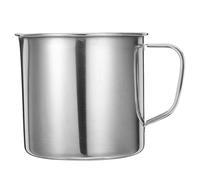 Lurrose Tasse à Mesurer Inoxydable 500 Ml Échelle Graduée Claire, Bécher Polyvalent pour Laboratoire Cuisine, Outil de Mesure Précis et Résistant en Acier Inox pour Pâtisserie