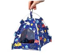 Lurrose Tente à Oiseaux pour Perroquet Suspendue, Toile Résistante, Grosse Taille, Maison D'oiseau Bleue, Confortable Et Lavable, pour Cage Et Petit Animal