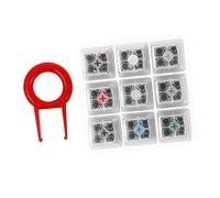 Lurrose Testeur de Clavier Mécanique Touches avec Base Acrylique pour Essai de Touches Mécaniques