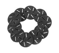 Lurrose Têtes de Rechange pour Ponceuse à Pieds 20 Pièces, Embouts Rotatifs Abrasifs Ronds en Abs, Disque de Meulage Grossier pour Pédicure, Soins des Pieds à Domicile et Voyage