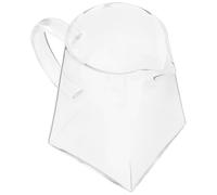 Lurrose Théière Carrée en Verre 750 Ml Transparente, Grosse Capacité, Distributeur de Thé Pratique pour Maison, Bureau ou Salon de Thé, Versement Précis et Facile