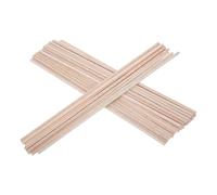 Lurrose Tiges Carrées en Bois de Balsa Brut 30 Cm 4x4 Mm, 50 Pièces, Légères et Malléables pour Loisirs Créatifs, Modélisme, Bricolage et Projets Artistiques