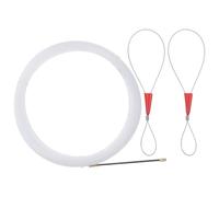 Lurrose Tire-fils Électrique Nylon 3 Mm 5 M avec 2 Clips Câbles Outil de Tirage de Câble pour Électricien Passe-fil Électrique Flexible et Solide pour Conduits