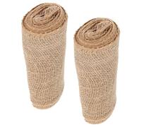 Lurrose Toile de Protection Hiver pour Arbres 2 Pcs 20x300 Cm, Bandage Respirant en Jute Naturel pour Jardin, Protection Antigel pour Arbres Fruitiers et Arbustes, Enveloppe Chaude