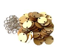 Lurrose tranches Rondes Calendrier Suspendu en Bois avec 100 Rondelles en Bois Naturel et 100 Boucles Fer, Découpe Précise, Assemblage Facile pour Décoration Murale Intérieure et Rappel d'Anniversaire