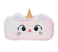 Lurrose Trousse à Crayons Lavable et Réutilisable Peluche Licorne pour Garçon et Filles, Grandes Capacités Deux Compartiments pour Activités Artistiques et Fournitures Scolaires