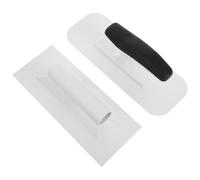 Lurrose Truelle de Finition 2 pièces : Truelle de lissage Mural pour plâtrage Artistique - Outil à Bord Plat pour Les rénovations domiciliaires - pour Un revêtement Uniforme et des Finitions