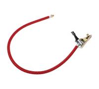 Lurrose Tuyau de Gonflage Rouge Flexible pour Pompe à Pied, Rallonge de Valve Compatible Vélo Ancien, Moto et Véhicule Électrique, Tuyau de Remplacement Solide pour Gonfleur de Pneu,