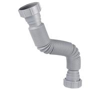 Lurrose Tuyau D'évacuation D'évier Cuisine Double Tête en Plastique Flexible et Extensible, Raccord pour Évier Pliable et Anti-débordement, Cuisine et Lavabo