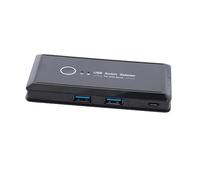 Lurrose USB Sélecteur Ports pour Partage de Dispositifs USB Imprimante Scanner Compatible Pc Automatique Pratique pour Bureau