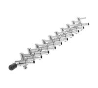 Lurrose Vanne de Contrôle Air pour Aquarium Distributeur à Levier Métallique Connecteur de Tube Aération Collecteur Compact pour Pompe à Air