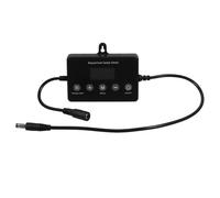 Lurrose Variateur Intelligent LED pour Aquarium Écran LCD, Affichage Uniforme, sans Scintillement, Matériau Métal et Plastique, Contrôleur de Minuterie Noir