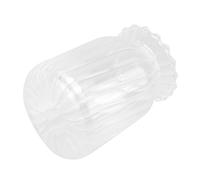 Lurrose Vase Verre Transparent Délicat Décoration de Table Récipient Cylindrique pour Fleurs Ornement Maison Élégant
