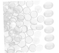 Lurrose Verre De Sécurité 16-19 Mm pour Foyer Et Aquarium, Pierres Décoratives Transparentes 1 Kg, Gravier en Verre Ignifuge pour Décoration Paysage Extérieur Et Bain De Feu