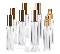 LusDoly 12 pièces 20ml Vert flacons vaporisateurs vides en Mini Flacons de Parfum con Pulvérisateur Or, Pour Huiles Essentielles, Aromathérapie, Parfums, Massages