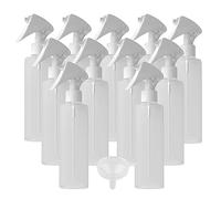 LusDoly 24 pièces 150ml Transparent flacons vaporisateurs vides en plastique, l'eau l'alcool Cosmétique Voyage Rechargeable Petits Domicile Bouteille de Spray Essentielles