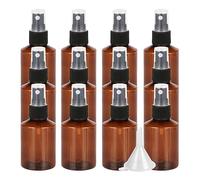 LusDoly 24 pièces 50ml Marrone Rechargeable flacons vaporisateurs vides en plastique Avec Sprayer Noir, l'eau l'alcool Cosmétique Voyage Parfum