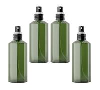 LusDoly 4 pièces 200ml Vert flacons vaporisateurs vides en plastique,avec Pulvérisateur en Aluminium Parfum Cosmétique Voyage Rechargeable