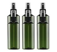 LusDoly 6 pièces 200ml Vert Rechargeable flacons vaporisateurs vides en plastique Avec Sprayer Noir, l'eau l'alcool Cosmétique Voyage Parfum
