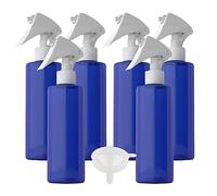 LusDoly 6 pièces 500ml Bleu flacons vaporisateurs vides en plastique, l'eau l'alcool Cosmétique Voyage Rechargeable Petits Domicile Bouteille de Spray Essentielles