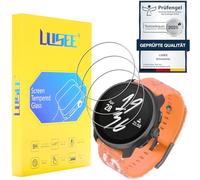 LUSEE 3 Pièces Verre Trempé compatible avec Suunto Race S Film Protection écran [9H Verre Dur] [HD Clair] [Anti Rayure] 2.5D Film de Protecteur d'Ecran (non pour la Suunto Race)