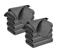 LUSEE Chiffons de Nettoyage 30x30cm, Lot de 10 Chiffon Magique de Microfibre Épaissi Réutilisables pour Vitre Miroir Voiture Salle de Bain Cuisine Bureau