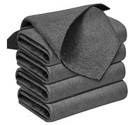 LUSEE Chiffons de Nettoyage 30x30cm, Lot de 5 Chiffon Magique de Microfibre Épaissi Réutilisables pour Vitre Miroir Voiture Salle de Bain Cuisine Bureau