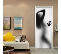 LuSeven stickers paroi de douche Beauté mat silhouette 85x215cm(33.46 inches * 84.64 inches) Maison Stickers Muraux Imperméable Stickers Salle De Bain Chambre D'Enfant Art Decor Affich Autocollants De