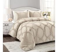 Lush Decor Avon Parure de lit 3 pièces, Neutre, lit Double/Grand lit