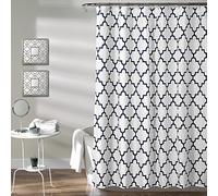Lush Decor Bellagio Rideau de Douche, 182,9 x 182,9 cm, Bleu Marine, Bleu Marine, 72 inches x 72 inches