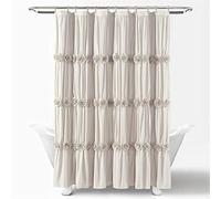 Lush Decor, Darla Rideau de Douche froncé Motif Floral Vintage Chic 183 x 183 cm