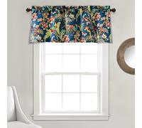 Lush Decor Dolores Rideau de fenêtre filtrant la lumière Bleu Marine 45,7 x 132,1 cm