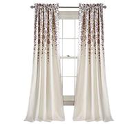 Lush Decor Fleurs pleurantes, Polyester, Violet et Gris, 132,1 cm de Large x 213,4 cm de Long